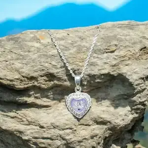 Heart memorial necklace